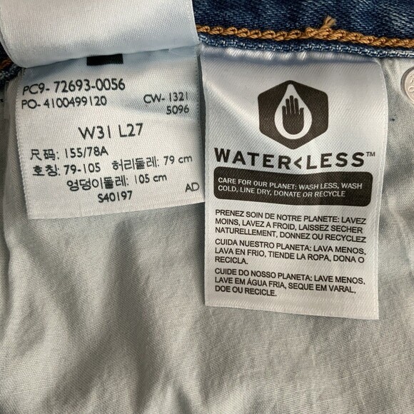 Levi’s Premium Jeans Blue Ribcage Straight Leg Ankle 31 - Picture 10 of 12